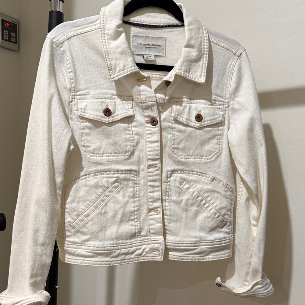 Pilcro Cream Jean Jacket